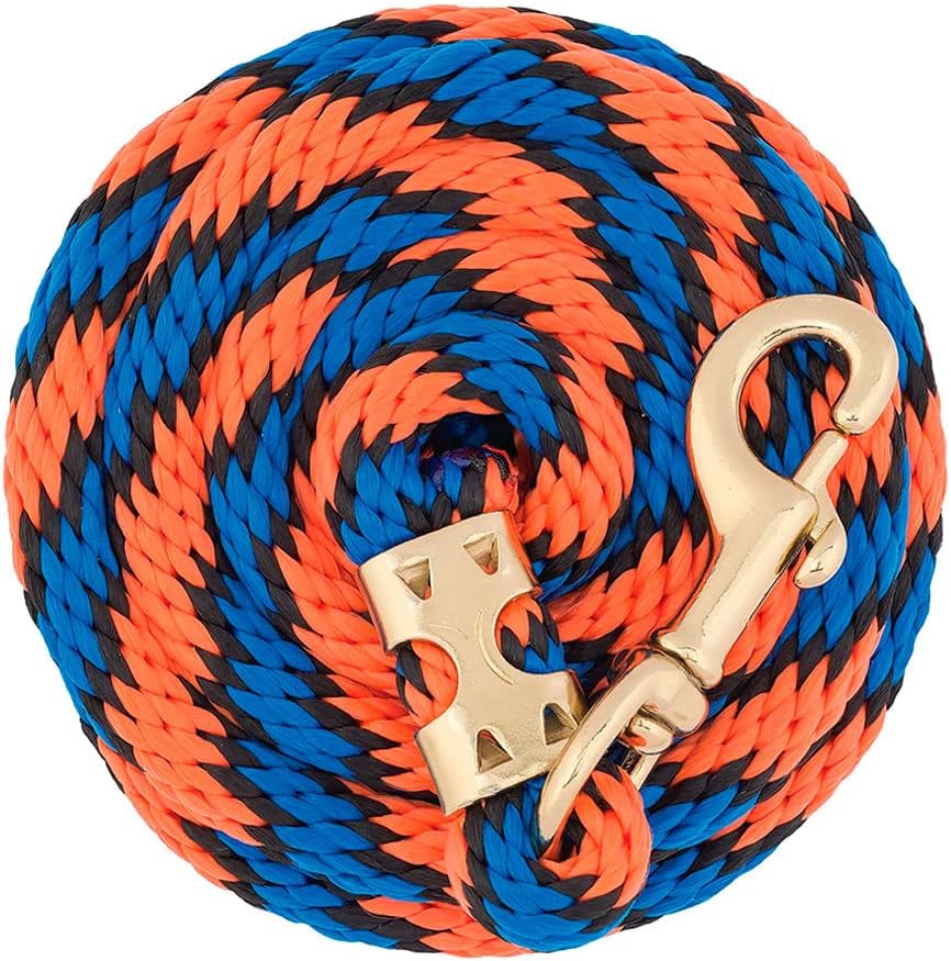 Weaver Equine Performance Lead Rope, Long Horse Lead Rope with Quick Halter Attachment, Soft Comfort Grip, Barn Horse Tack for Daily Use & Showing