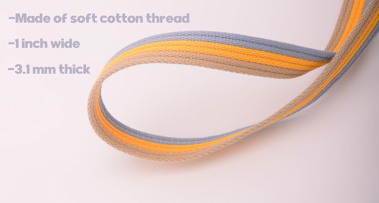 Cord Cotton Lunge Line with Rubber Stop,Equine Lunge Line for Horses with Swivel Bolt Snap,24 ft (Contrasting Colors, 24ft)