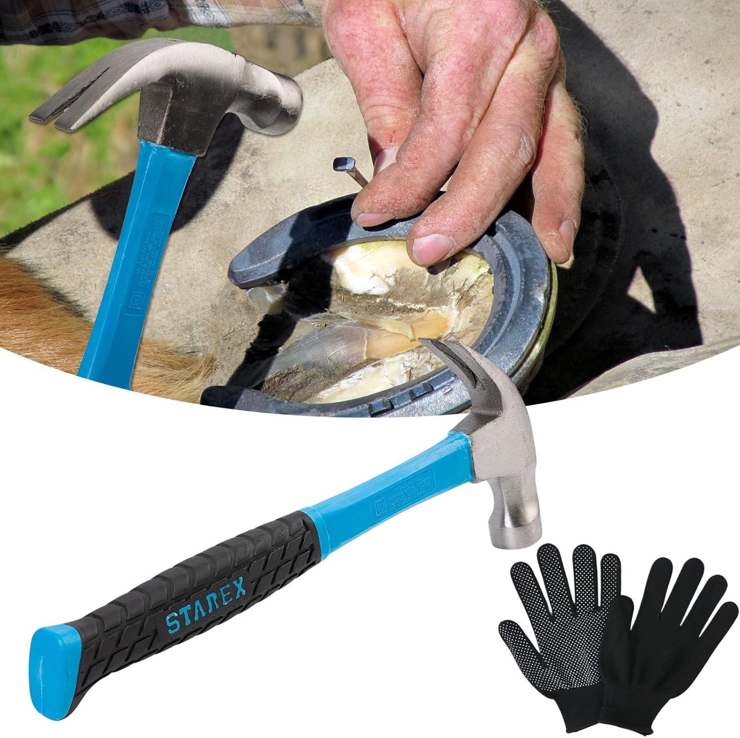 1112 Temp 11pcs Farrier Tools Farrier kit Horse shoeing Tools Farrier Supplies Farrier Tools for Horses Cattle Sheep and Donkeys