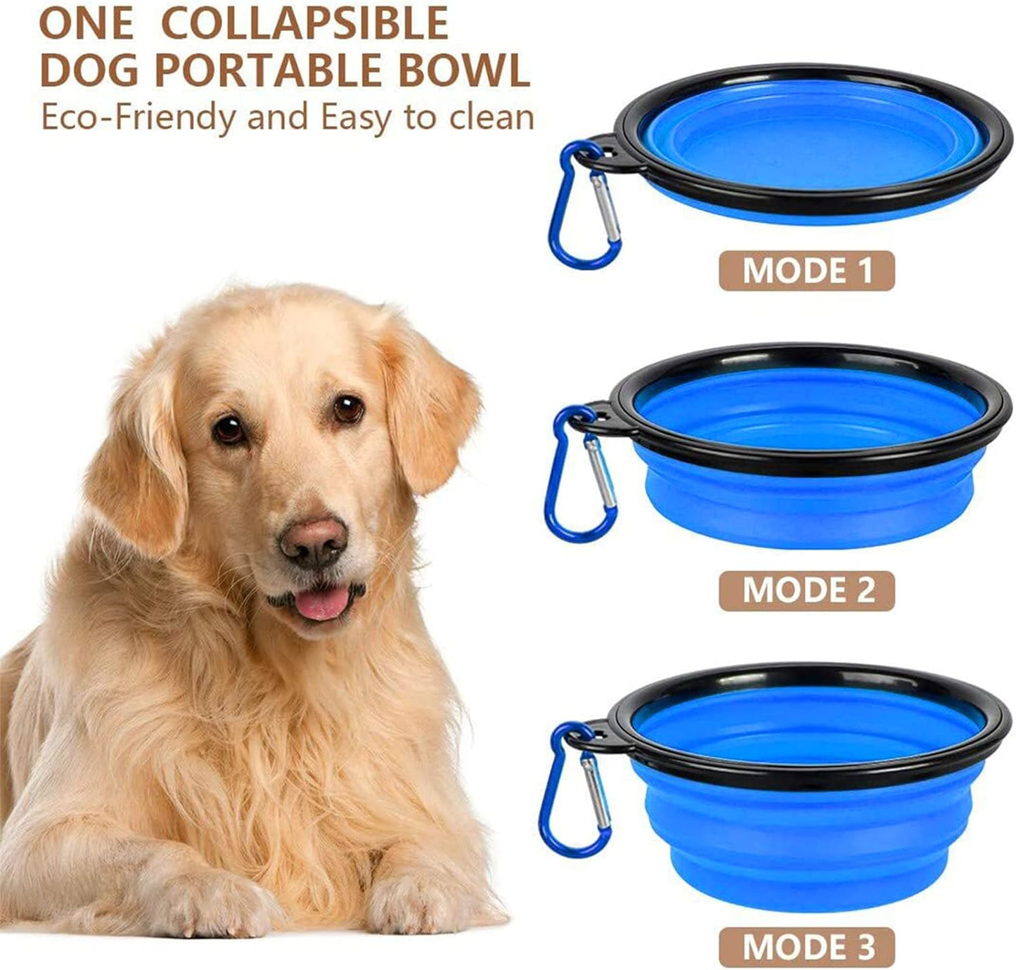 Dog Food Storage Container, 5-7 Lbs Airtight Pet Food Container, Cat food Container Dispenser with Portable Handle, Pouring Spout, Measuring Cup and a Collapsible bowl for Dogs Cats White/6Qt