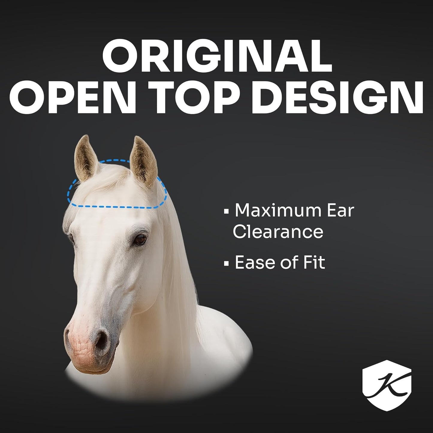 Kensington Fly Mask with Fleece Trim for Horses — Protects Face and Eyes from Flies and Sun Rays While Allowing Full Visibility — Breathable and Non Heat Transferring, XX-Large, Imperial Jade