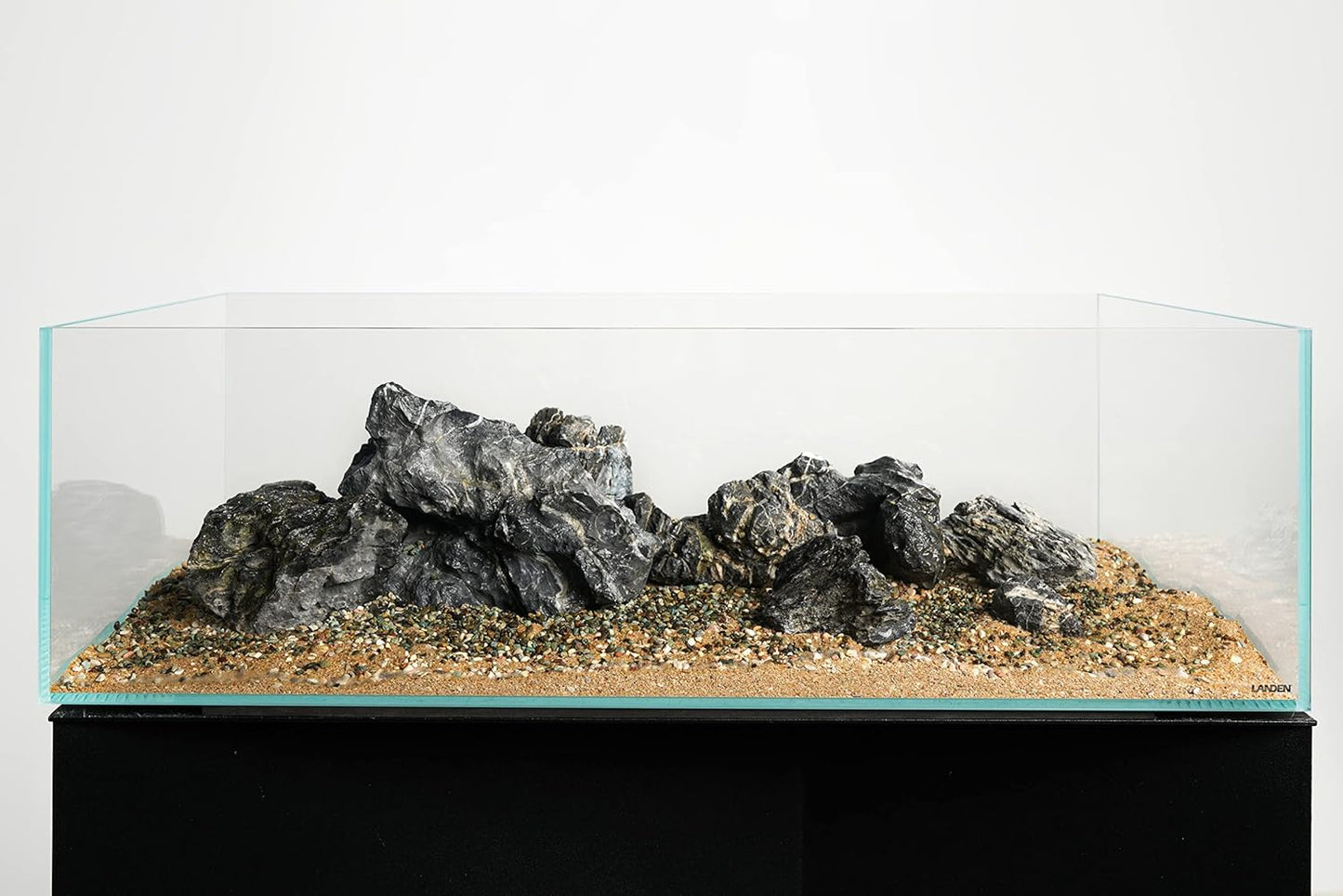 LANDEN Thoreau Aquarium Sand for Aquascape 2L(7lbs), Fish Tank Gravel, Aquarium Natural Cosmetic Gravel, Fish Tank Decorative Sand, Coarse Sand for Plants, 2-3mm