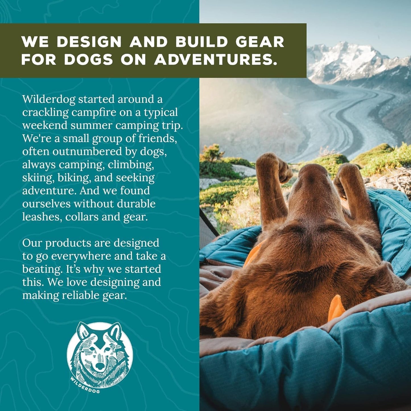 Wilderdog Dog Bandana with Lightweight Quick Drying Poly-Blend Mesh Material in Oktoberfest