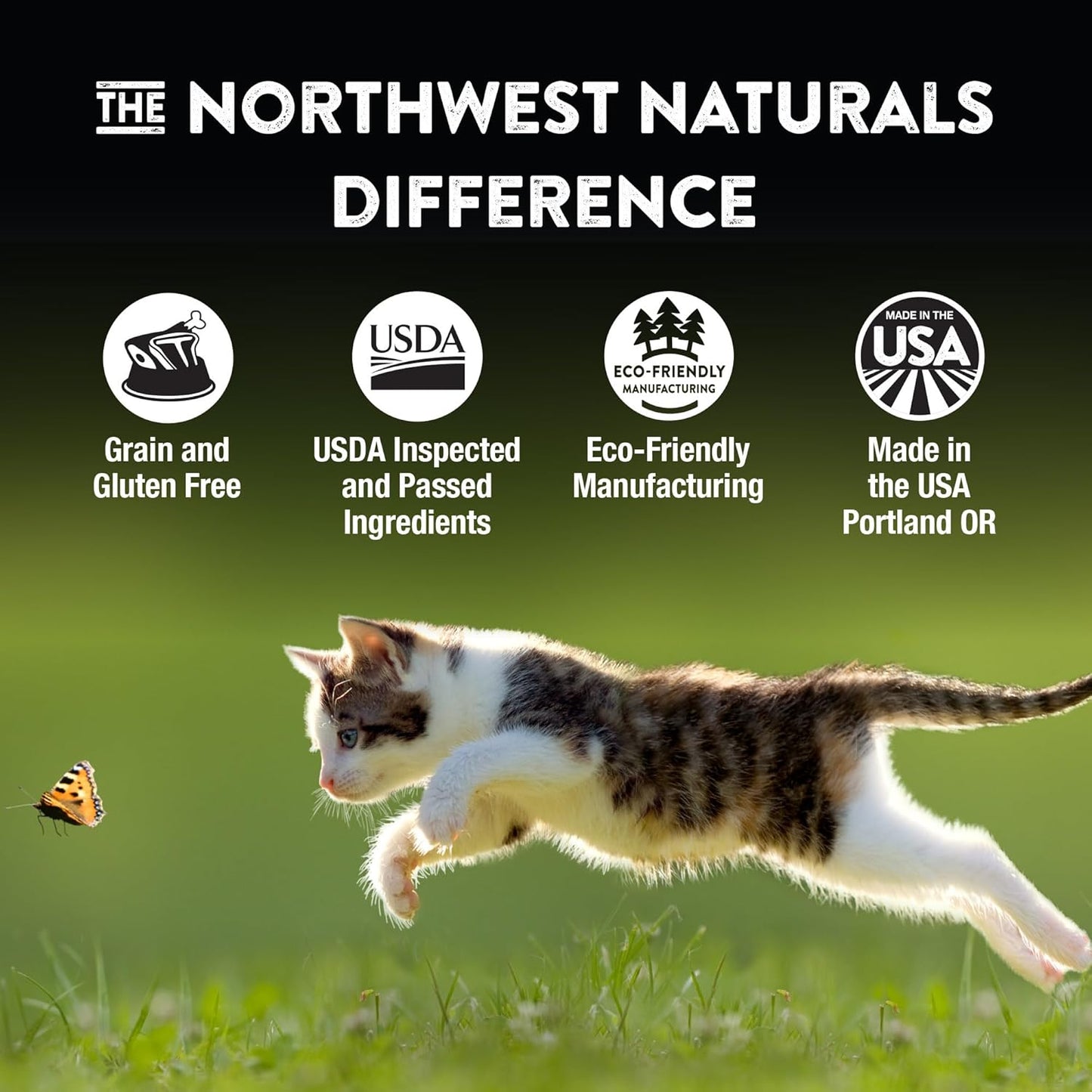 Northwest Naturals Freeze-Dried Duck Cat & Kitten Food – Bite-Sized Nibbles – Healthy, Limited, Human-Grade Ingredients, All-Natural, High-Protein – Complete & Balanced, Grain-Free – 11 oz (Pack of 3)