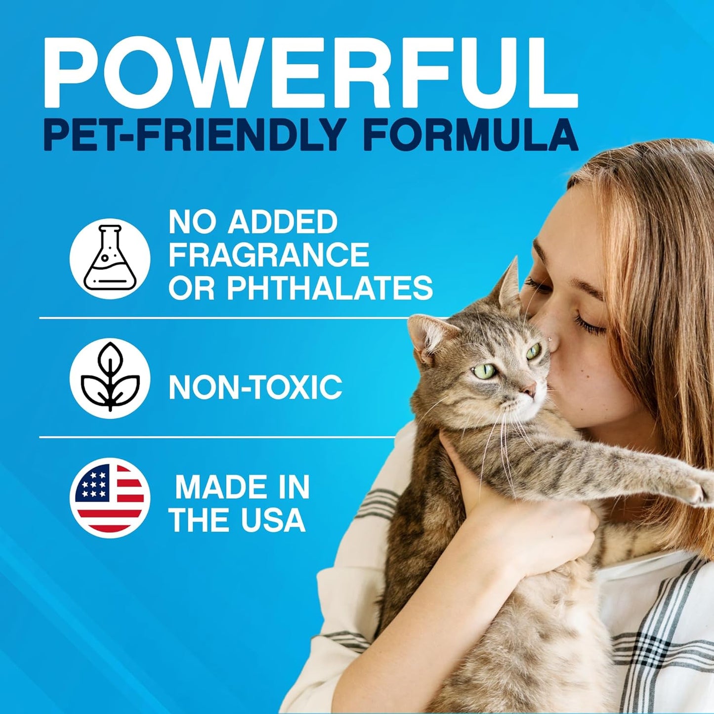 NonScents Cat Litter Deodorizer - Litter Box Odor Eliminator - Less Scooping Extends Kitty Litter Lifespan - Fragrance-Free Formula Eliminates Unpleasant Cat Odors – 8 Pound Bag