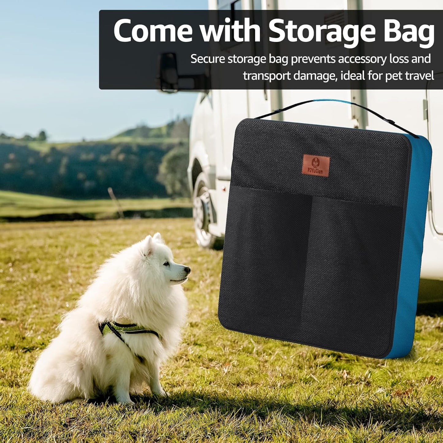 PJYuCien Dog Playpen Plus Storage Bag, 24" H 8 Panels Puppy Pen with Square Bottom, Heavy Duty Dog Fence for Puppies/Small Dogs