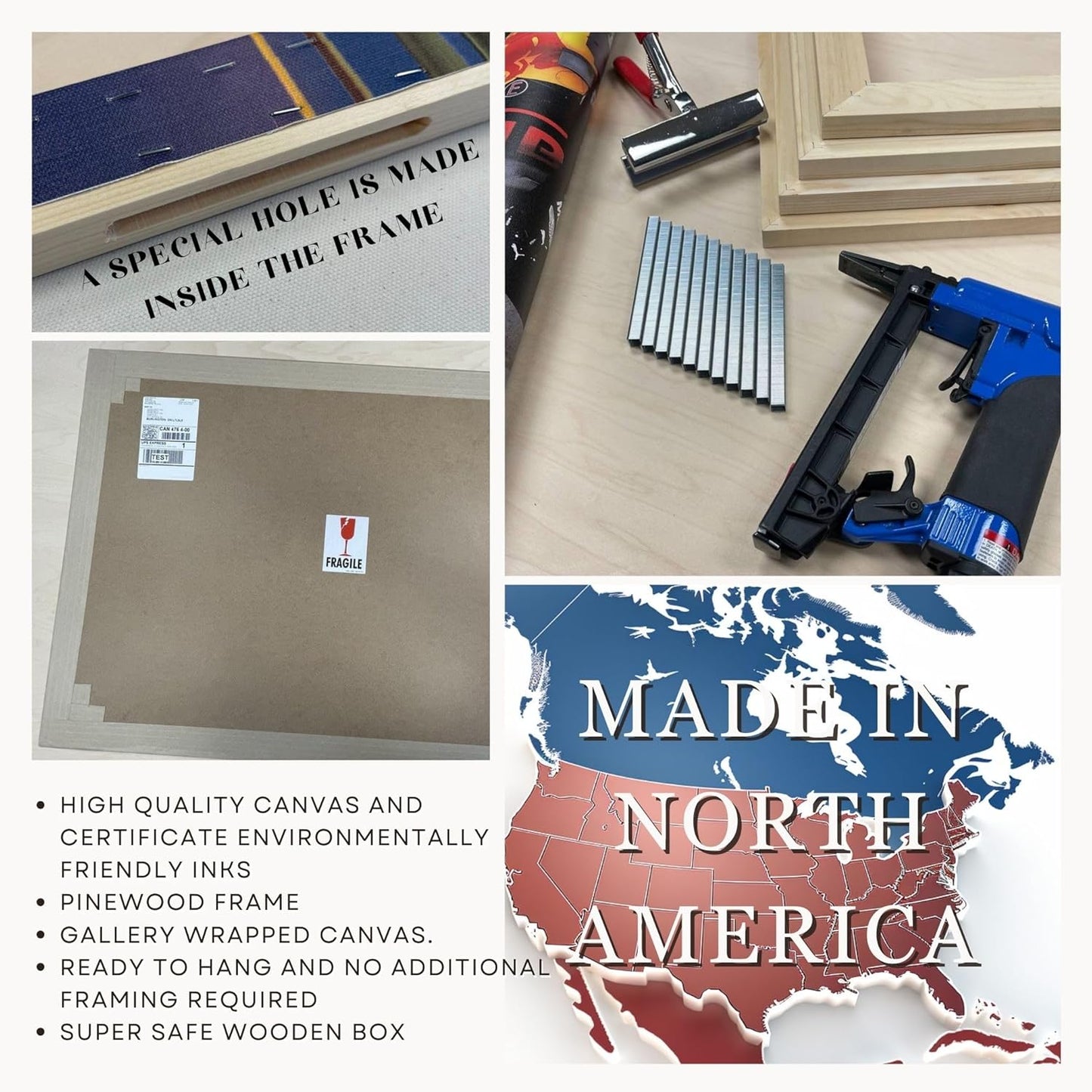 Nature Wall Art Prints - Ocean Forest Mountain Lake Canvas Landscapes - Small to Extra Large Living Room Bedroom Kitchen Bathroom Décor (Forest Reflection, 47L" x 71W" - 3 panels)