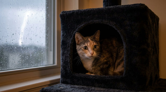 How to Calm a Cat During Spring Thunderstorms with Comfort Gear