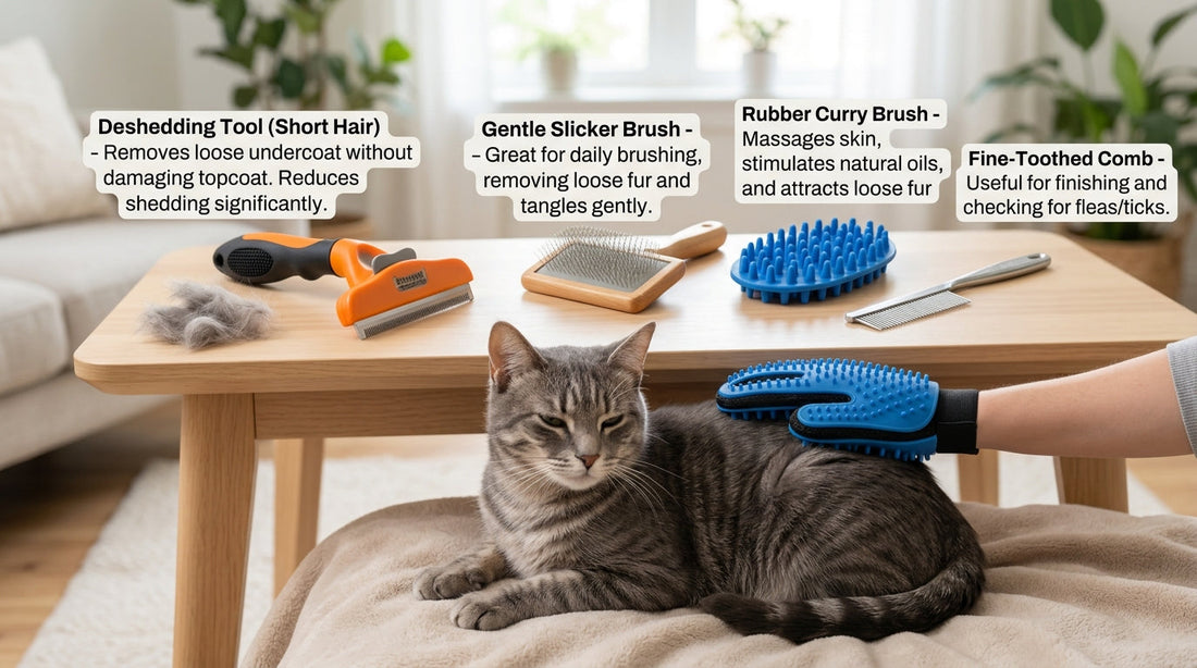 The Best Grooming Tools for Short-Haired Cats to Reduce Shedding
