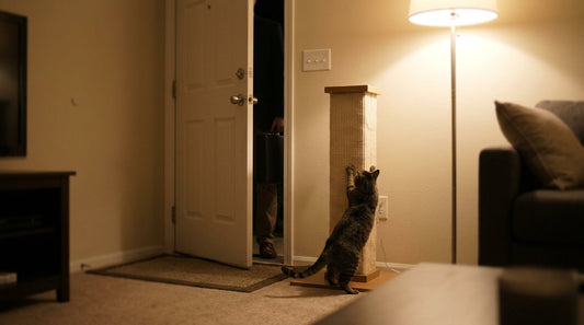 Why Your Cat Scratches Right After You Get Home from Work