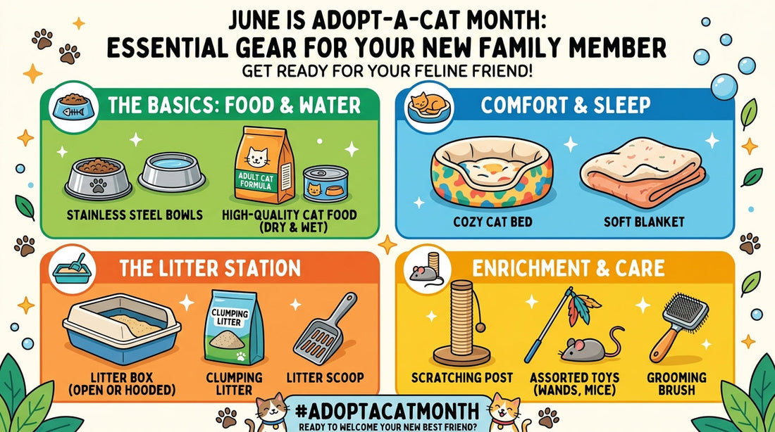June is Adopt-a-Cat Month: Essential Gear for Your New Family Member