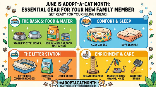 June is Adopt-a-Cat Month: Essential Gear for Your New Family Member