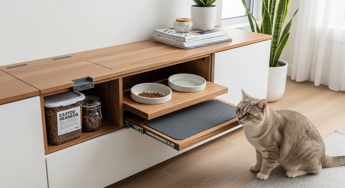 How to Make Your Cat’s Feeding Station Look Like Part of Your Decor