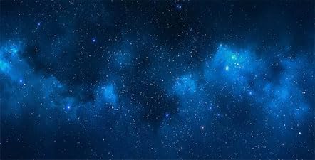 72X24IN Starry Aquarium Background, Art Starry Fish Tank Decorations Background, with 8 EVA Double-Sided Tape