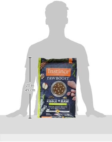Instinct Raw Boost Healthy Weight, Natural Dry Cat Food with Freeze Dried Pieces, Grain Free Recipe - Real Chicken, 10 lb. Bag