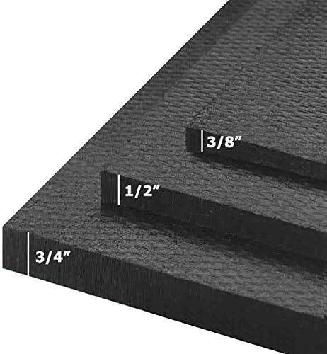 American Floor Mats - Heavy Duty Stall Tiles - Stable/Horse Tiles - Thick, Durable Rubber Flooring Solid Black 8' x 10' Set 3/4" Thick (20 Tiles Total)