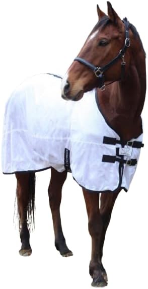 TuffRider Comfy Mesh Fly Sheet | UV Protection Horse Sheet, Standard Neck, 130 Grams Breathable Polyester Mesh