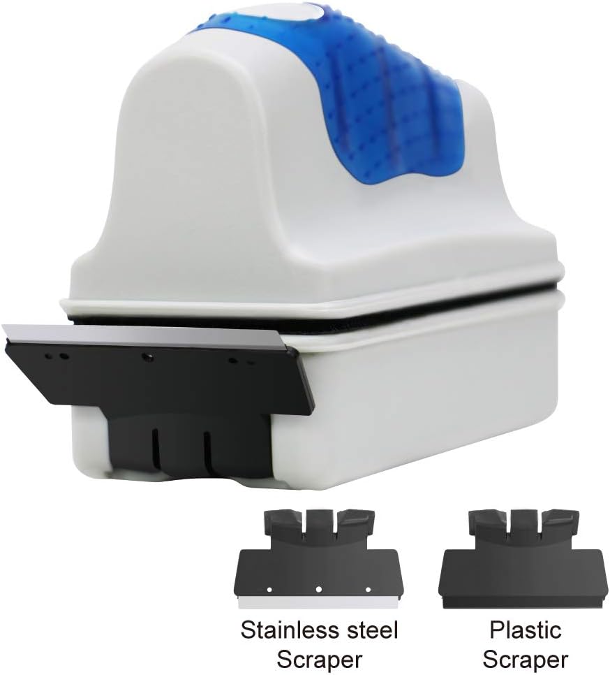 Jasonwell Magnetic Aquarium Fish Tank Glass Algae Glass Cleaner Scrubber Floating Clean Brush(M)
