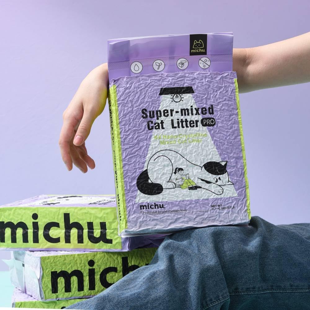 Mixed Tofu Cat Litter, Heavy Duty Flushable Kitty Litter, 5.5Lb/88Oz Original 12 Pack