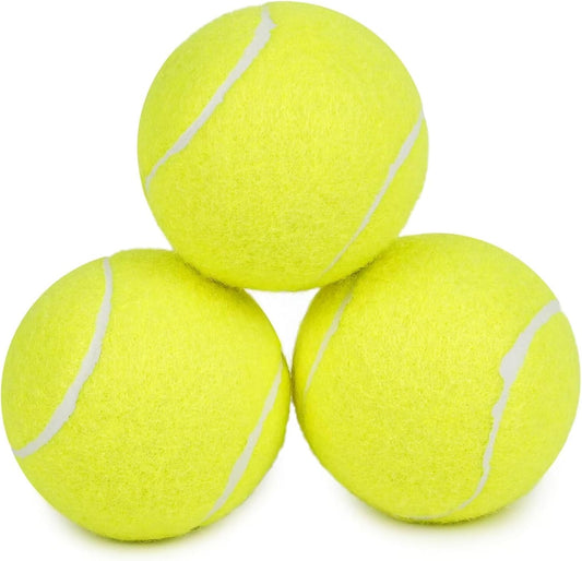 Prime Pets Tennis Balls for Dogs, 2.5 Inch Squeaky Dog Balls for Play & Fetch, Squeaky Tennis Balls for Medium, Large Dogs, Dog Toy Balls
