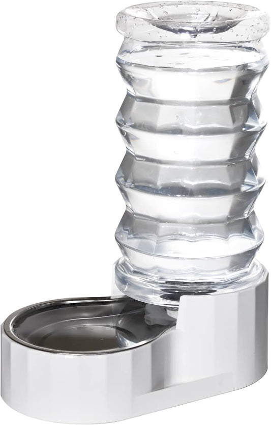 Sfozstra Automatic Pet Waterer,8L Gravity Stainless Steel Water Dispenser,100% BPA-Free, Large Capacity Water Feeder for Cats and Small and Medium-Sized Dogs