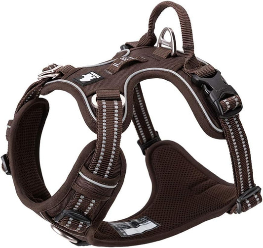 TRUE LOVE Dog Harness No Pull Nylon Reflective Pet Harness Adjustable Comfortable Control Step-in Brilliant Colors Truelove TLH56512