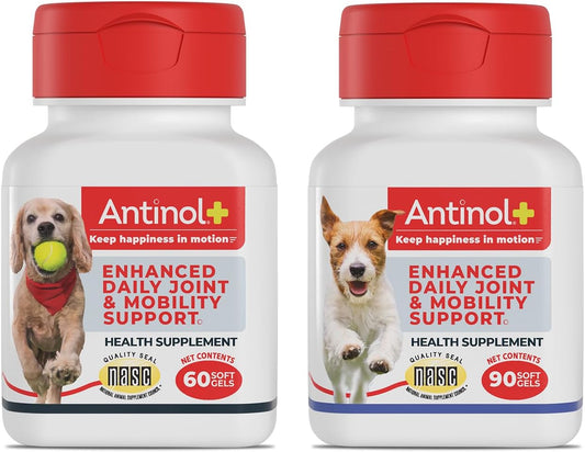 Plus, Mobility, Hip, and Joint Supplement for Dogs, Green-Lipped Mussels and Krill Oil - Dog Joint Supplement, Better and Faster Than Glucosamine and Chondroitin, 150 Soft Gels