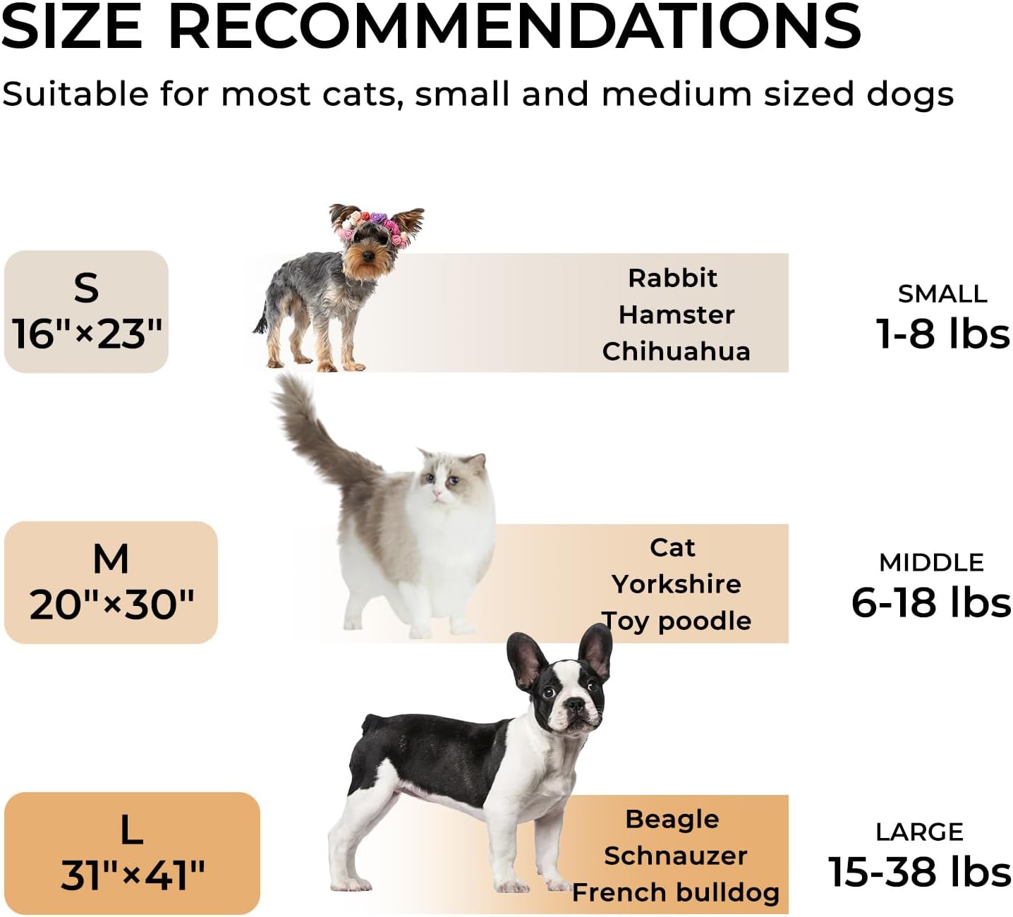 1 Pack 3 Calming Blankets Fluffy Premium Fleece Pet Blanket Soft Sherpa Throw for Dog Puppy Cat Grey Large (41" x31'')