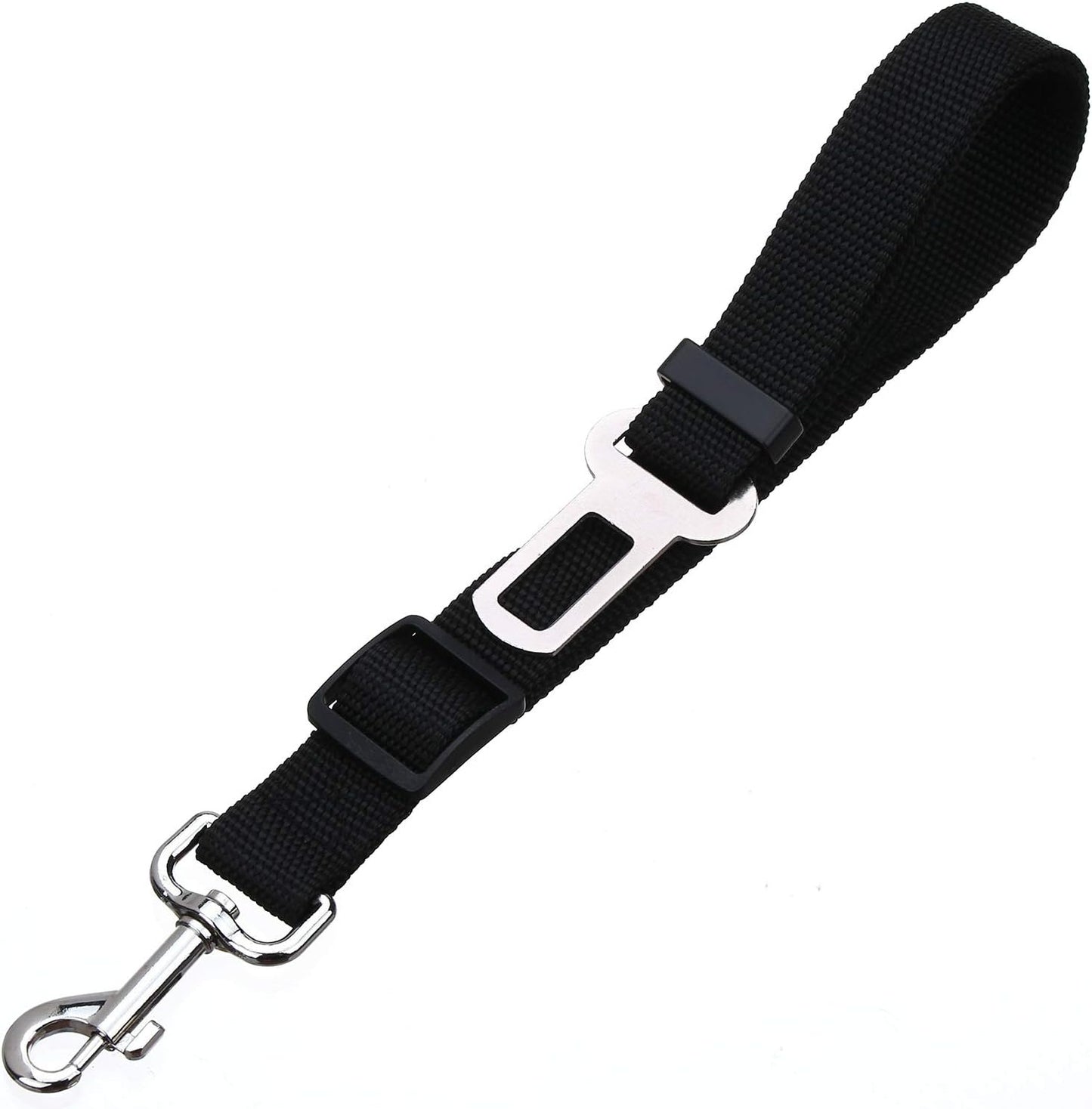 Elisel Elisel 2 Packs Adjustable Length Pet Dog Cat car seat Belt Pet seat Belt Pet Accessories for Dogs Cats and Pets (Black)