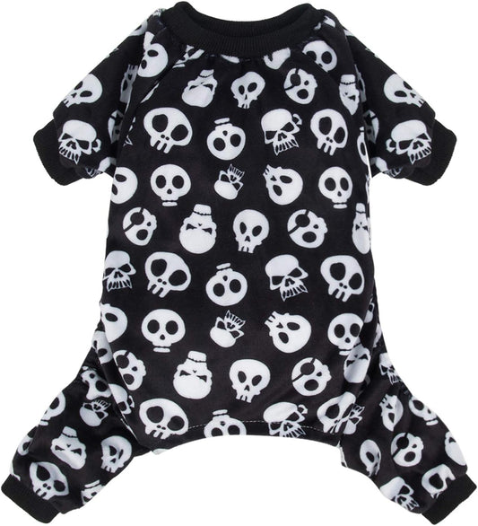 CuteBone Dog Halloween Pajamas Puppy Onesies Small Dogs Soft Pjs Coat Cat Apparel Comfy Pet Christmas Clothes Outfit Doggie Bodysuit P11XS