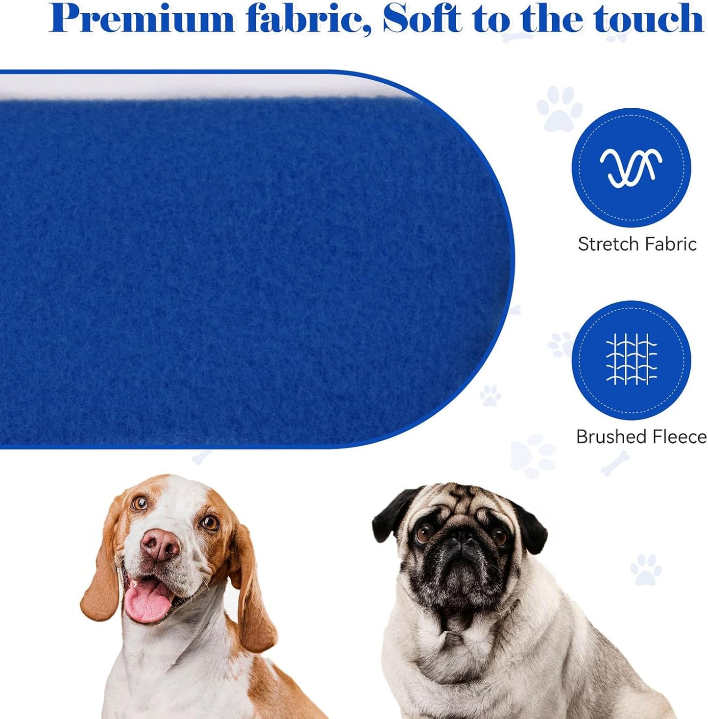 Dog Sweaters for Medium Dogs Dog Hoodie Pet Sweater Solid Soft Brushed Fleece Pet Clothes Hoodie Sweatshirt with Pocket(Blue-M)
