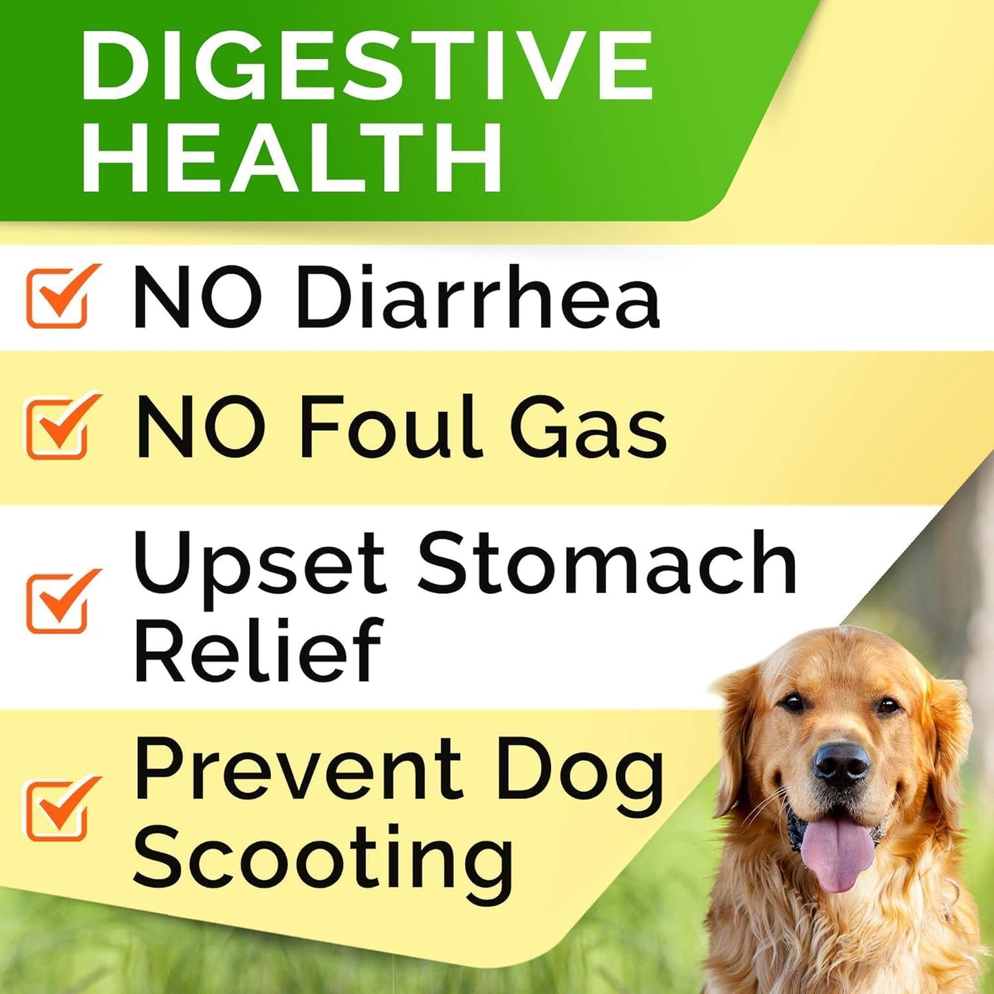 StrellaLab Dog Probiotics Treats for Picky Eaters (180ct) - Digestive Enzymes + Prebiotics - Chewable Fiber Supplement - Allergy, Diarrhea, Gas, Constipation, Upset Stomach Relief - Improve Digestion