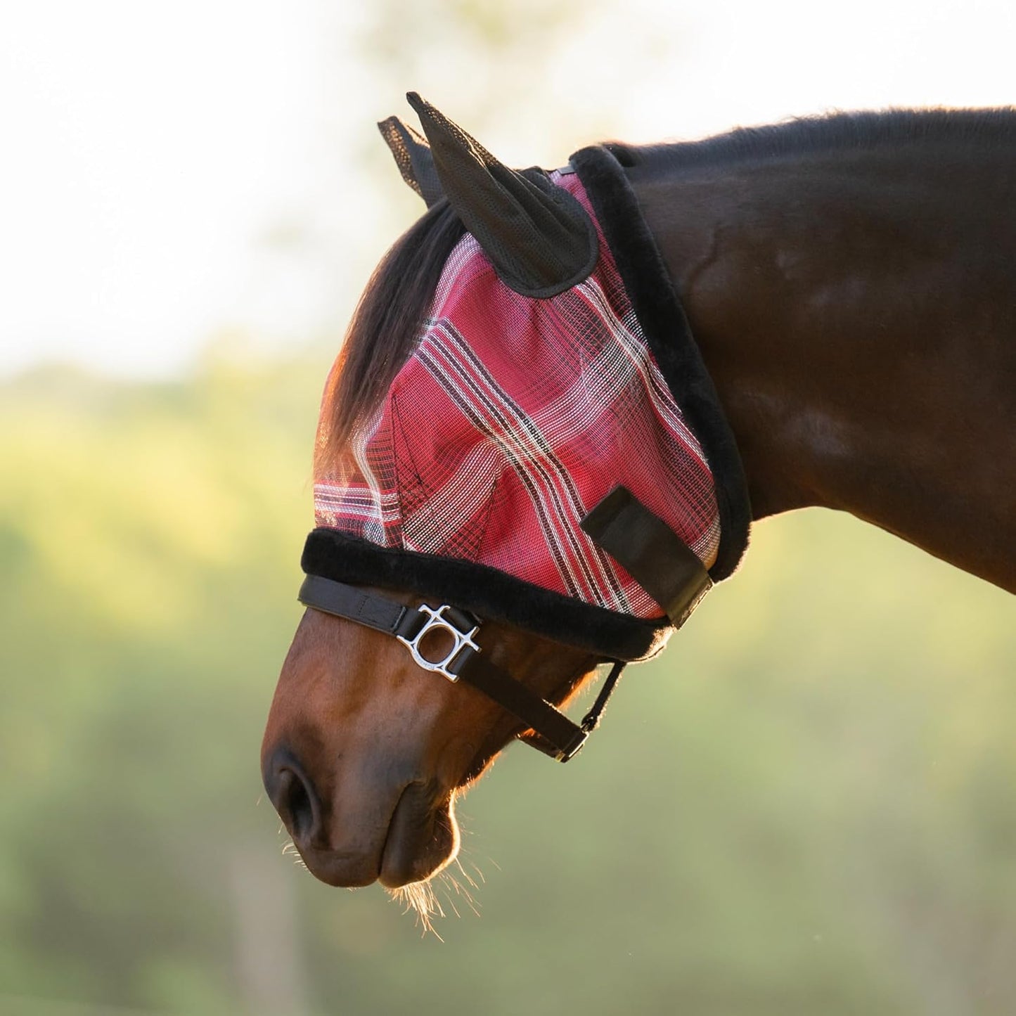 Kensington Signature Fly Mask w/Plush Fleece & Ears w/Forelock Hole Size