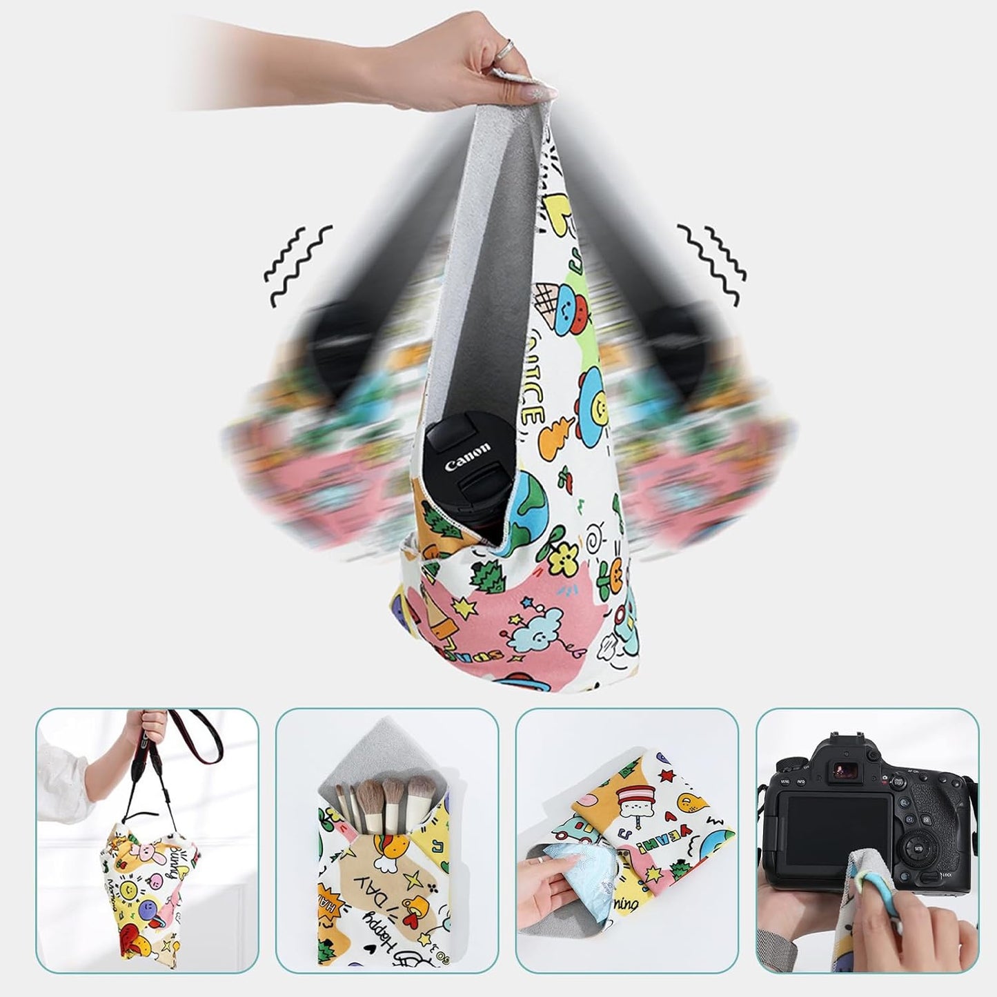 Cat Grooming Wrap, 2pcs [L+XL] Cat Restraint Wrap for Nail Clipping, Ear Cleaning, and Teeth Brushing, Self-Adherent, Anti-Bite, Anti-Scratch, Anti Scratch, Cow White