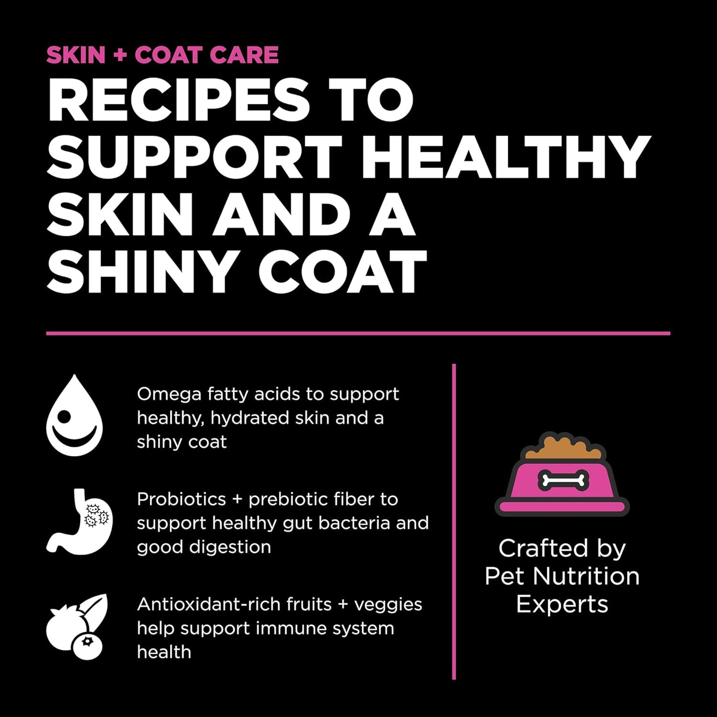 Go! Solutions Skin + Coat Care, Dry Cat Food, Chicken Recipe with Grains, 8 lb Bag