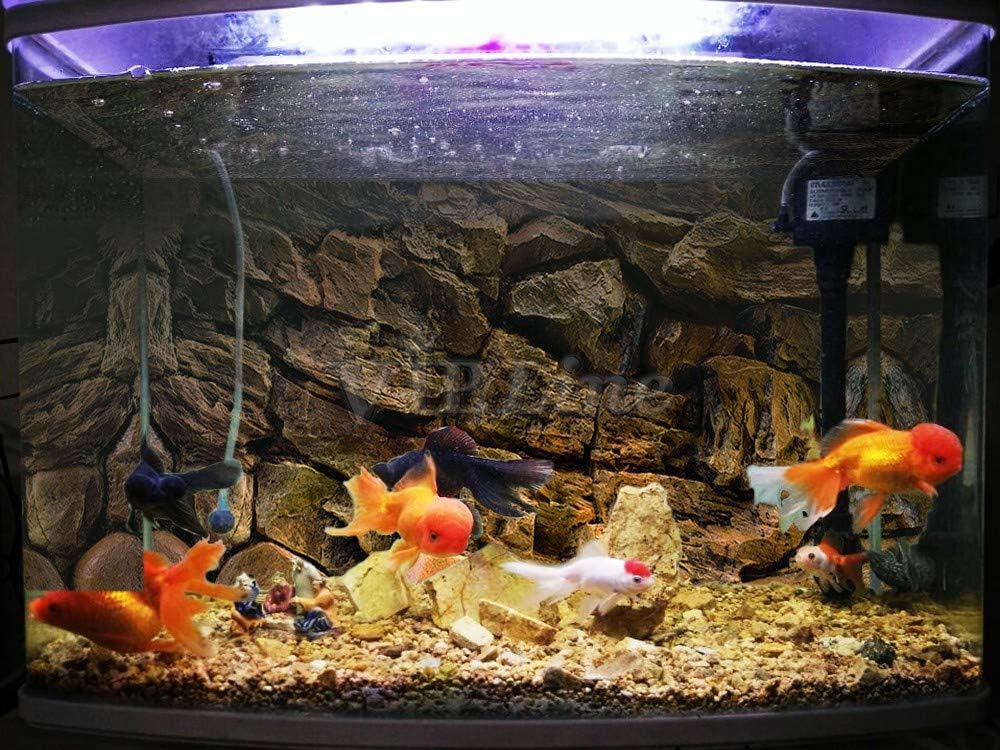 Rock Wall Aquarium Background Poster PVC Fish Tank Decor Landscape 24 36 48 72 (72" x 28"/ 183 x 71cm)
