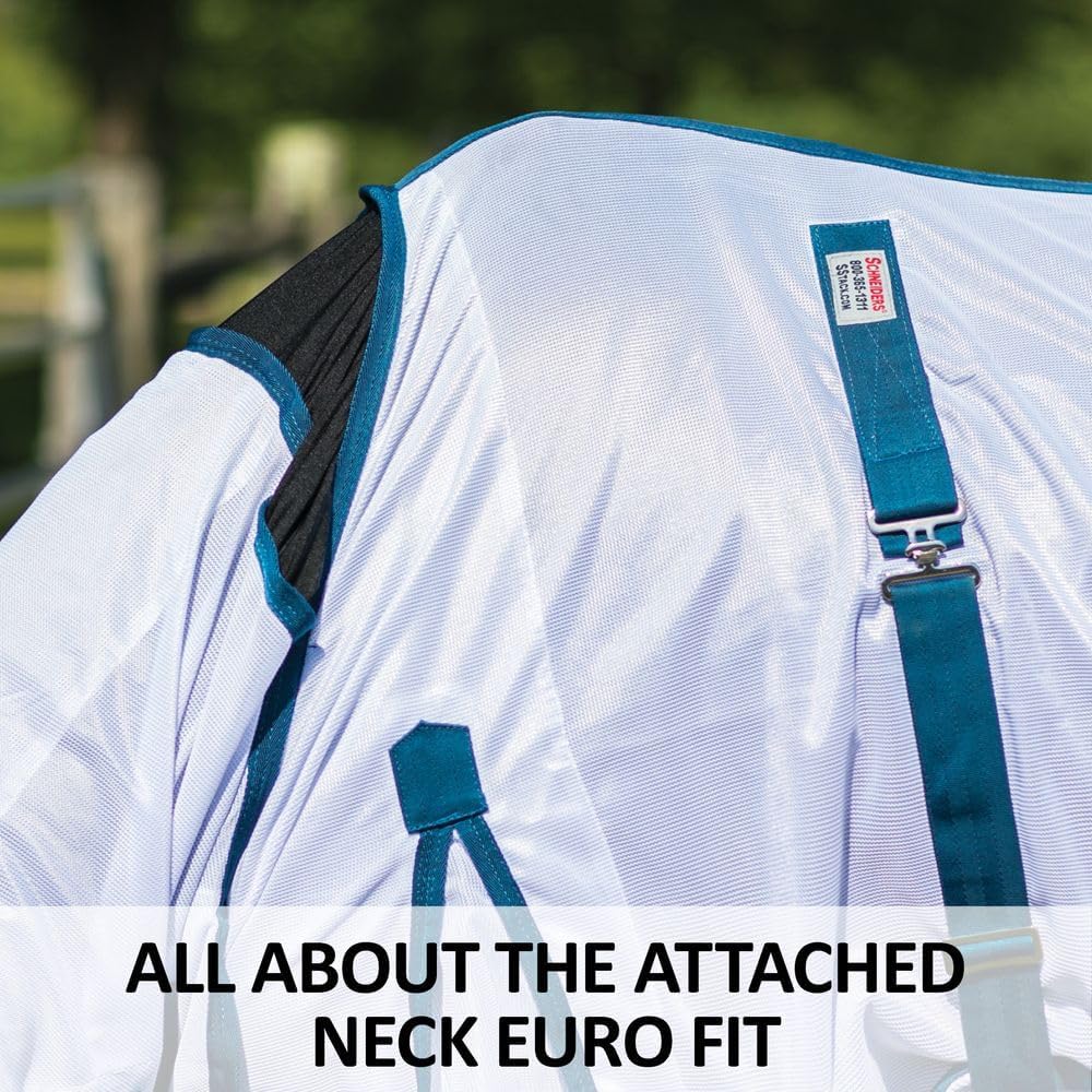 Schneiders Soft Interlock Mesh II Horse Fly Sheets | Superior UV & Insect Protection | Versatile Euro Fit Option | Reflective Safety Design