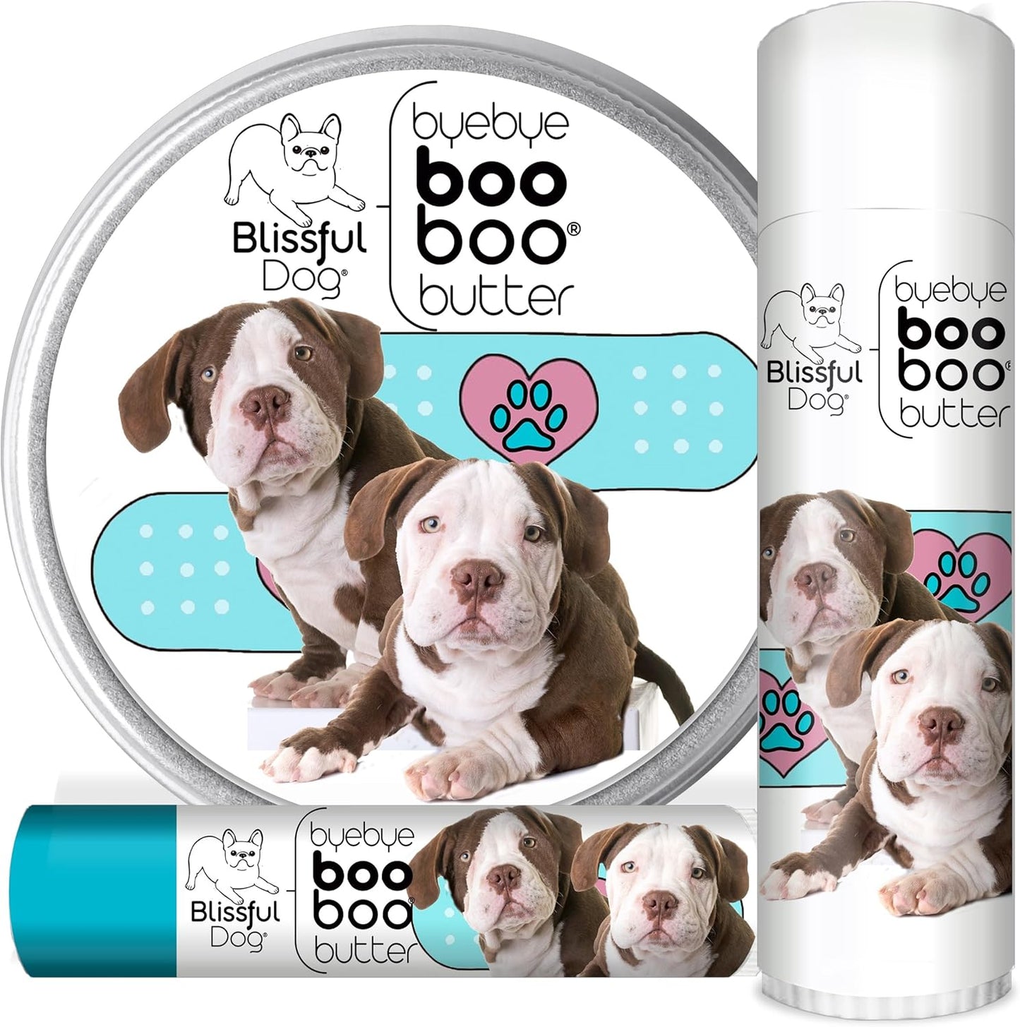 The Blissful Dog 1 oz TIN American Bulldog Booboo Butter