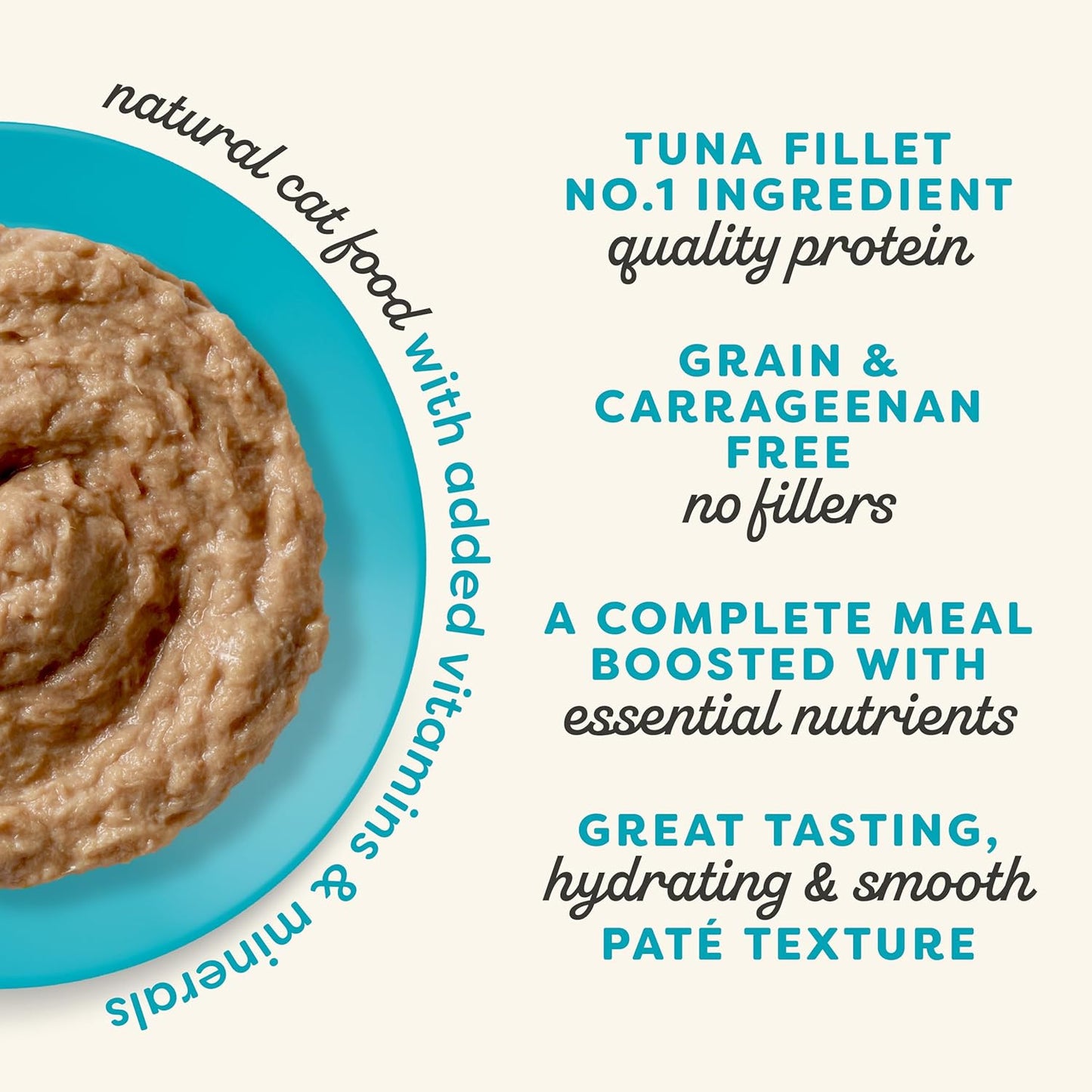 Applaws Vitality Wet Cat Food Paté, Natural Canned Cat Food, Wet Food for Cats with Added Vitamins and Minerals, Grain Free, Carrageenan Free, Tuna Fillet (24 Count, 5.5oz Cans)