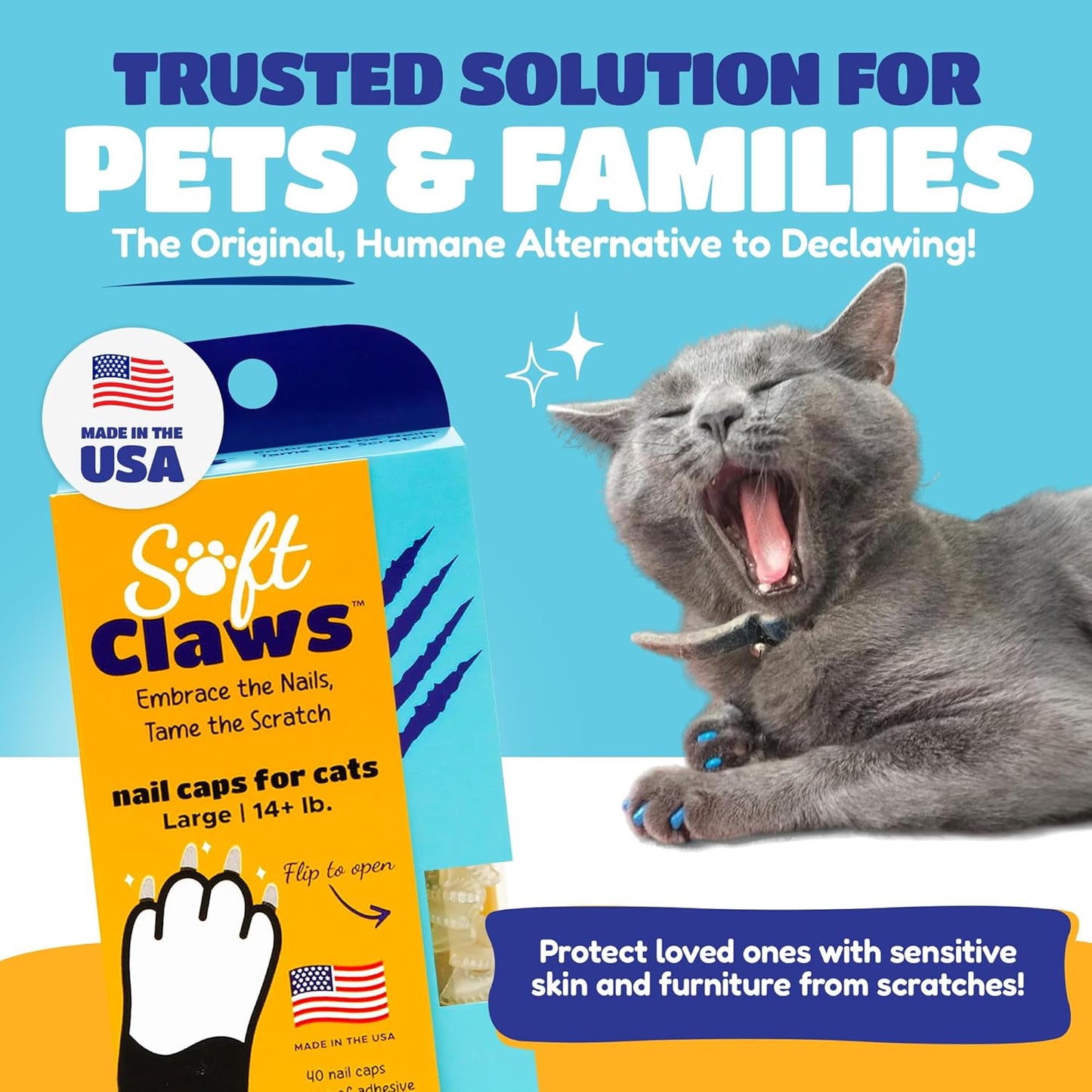 Soft Claws Feline Soft Claws Nail Caps Large Red