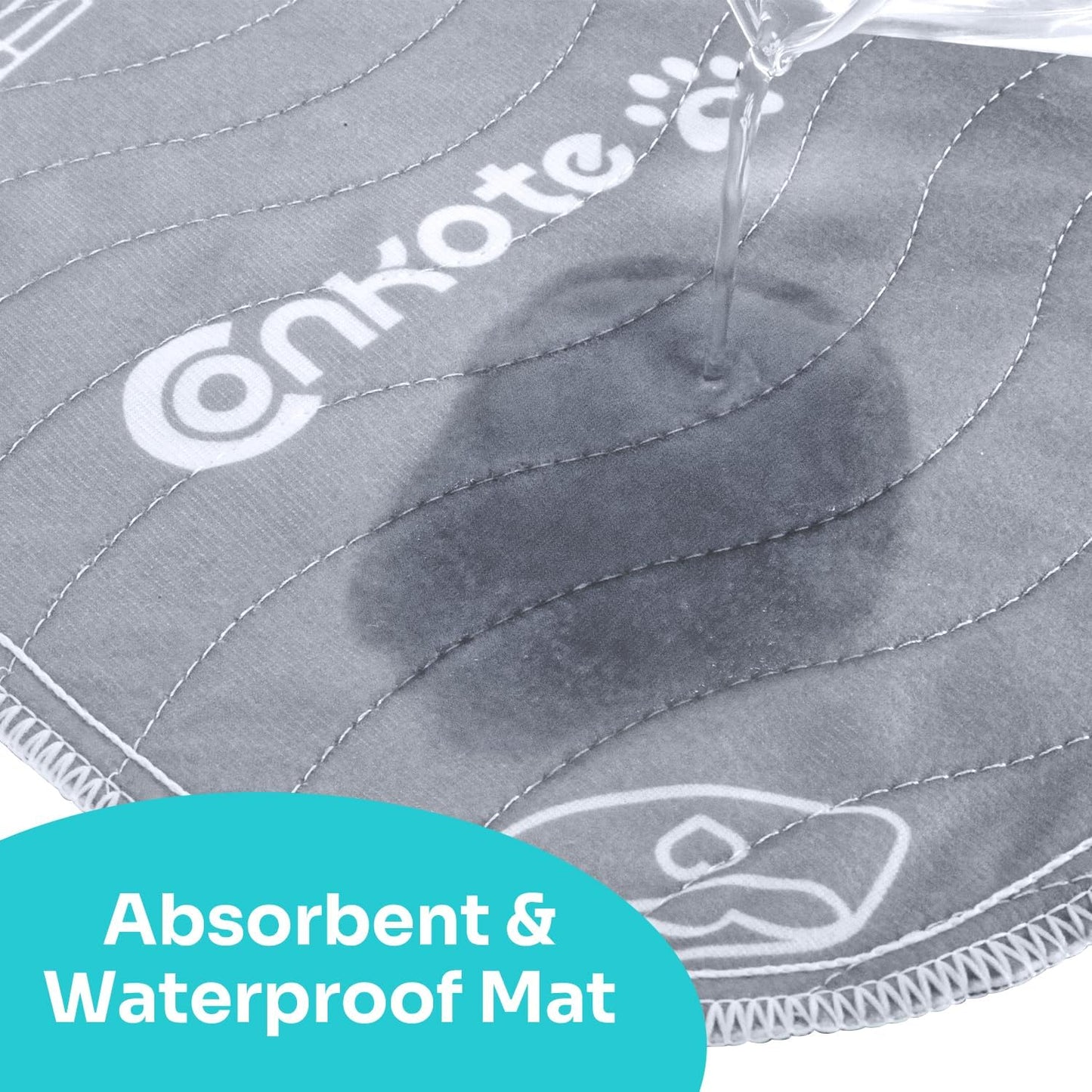 Washable Pee Pads for Dogs, 2 Pack Heavy Absorbency Reusable Pee Pads Prevent Leakage Non-Slip, Waterproof Pet Training Pads for Puppy Playpen, Crate, Whelping Box, 18"x24"