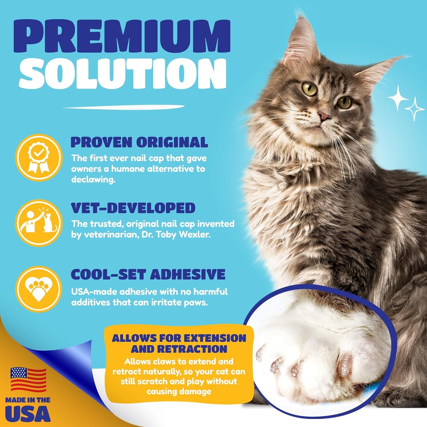 Soft Claws Cat Nail Caps for Small Cats – (40 Caps, Pink Sparkle) - Veterinarian-Developed | Protects Furniture & Skin - Easy to Apply, Long-Lasting Anti-Scratch Soft Cat Claw Covers
