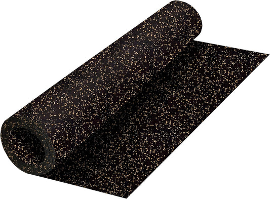 Playsafer Genaflex Rubber Gym Floor Mat, Heavy Duty Commercial Protective Gym Flooring Roll - 8mm Thick (10% Tan, 4' X 15')