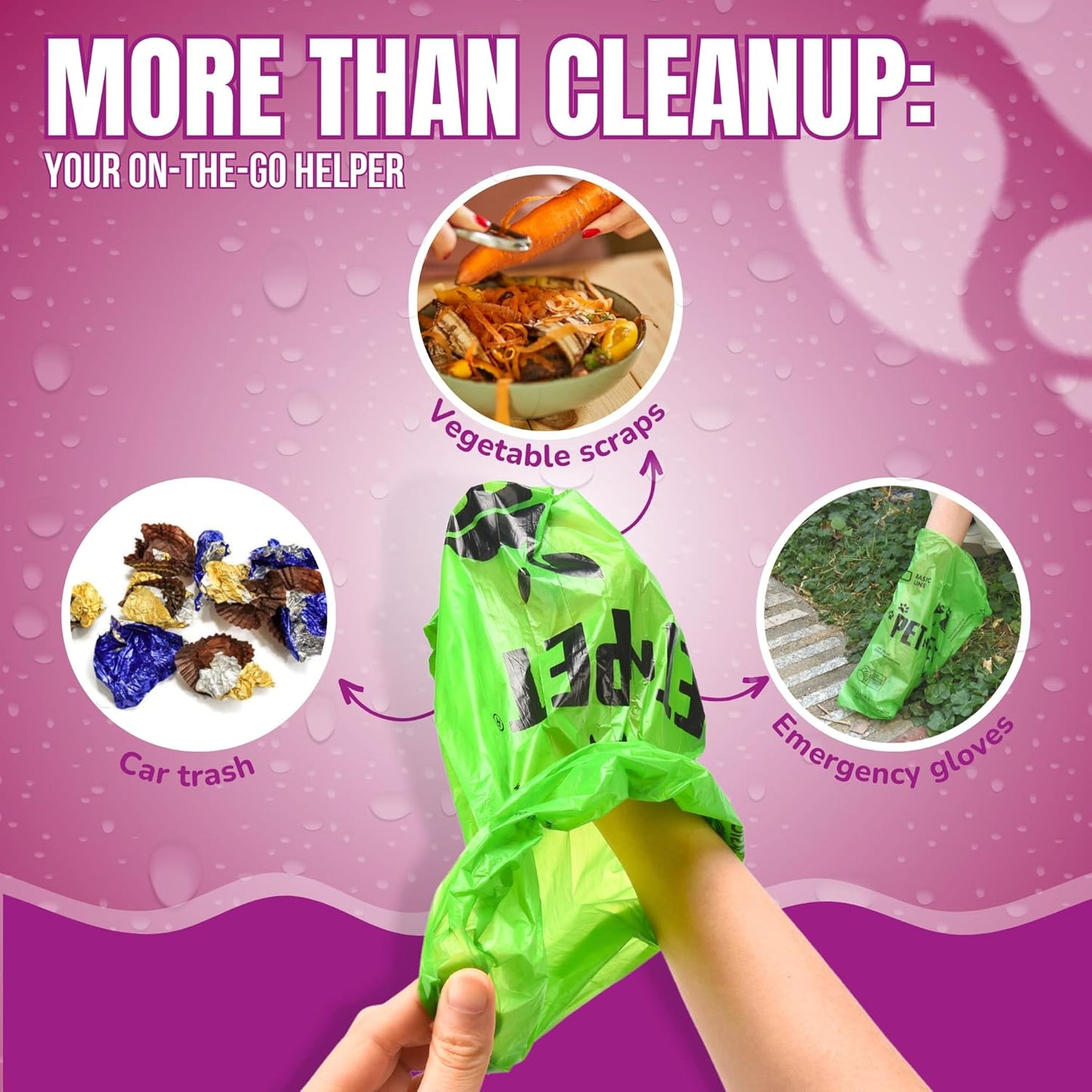 Pet N Pet Poop Bags For Dogs, Green 540 Counts Lavender Scented Dog Poop Bags Rolls, Dog Bag, Pet Waste Bag