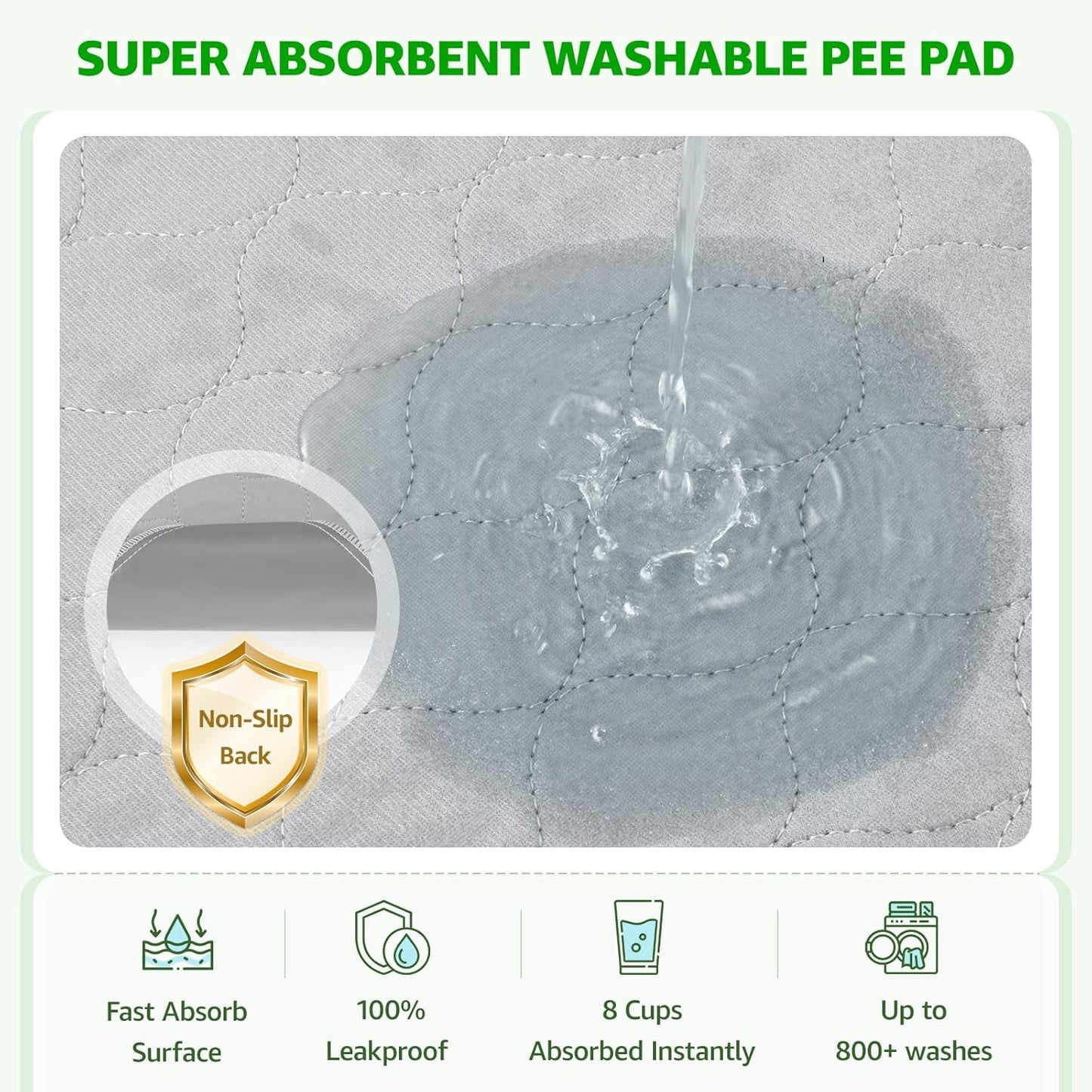 Dog Grass Large Patch Potty Tray, Dog Litter Box, Artificial Grass Mat Bathroom Turf for Pet Training, Washable Puppy Pee Pad, Perfect Indoor/Outdoor Portable Potty Pet Loo (Tray 41''x26'')