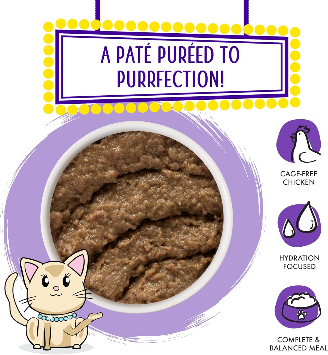 Weruva Wet Cat Food, Meal or No Deal with Chicken and Beef Pate, 5.5oz Can, Pack of 8
