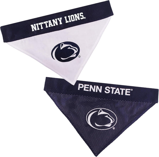 Pets First Collegiate Pet Accessories, Reversible Bandana, Penn State Nittany Lions, Small/Medium