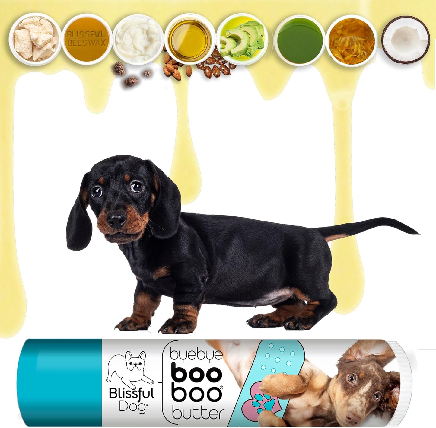 The Blissful Dog .15 oz Tube Dachshund Booboo Butter