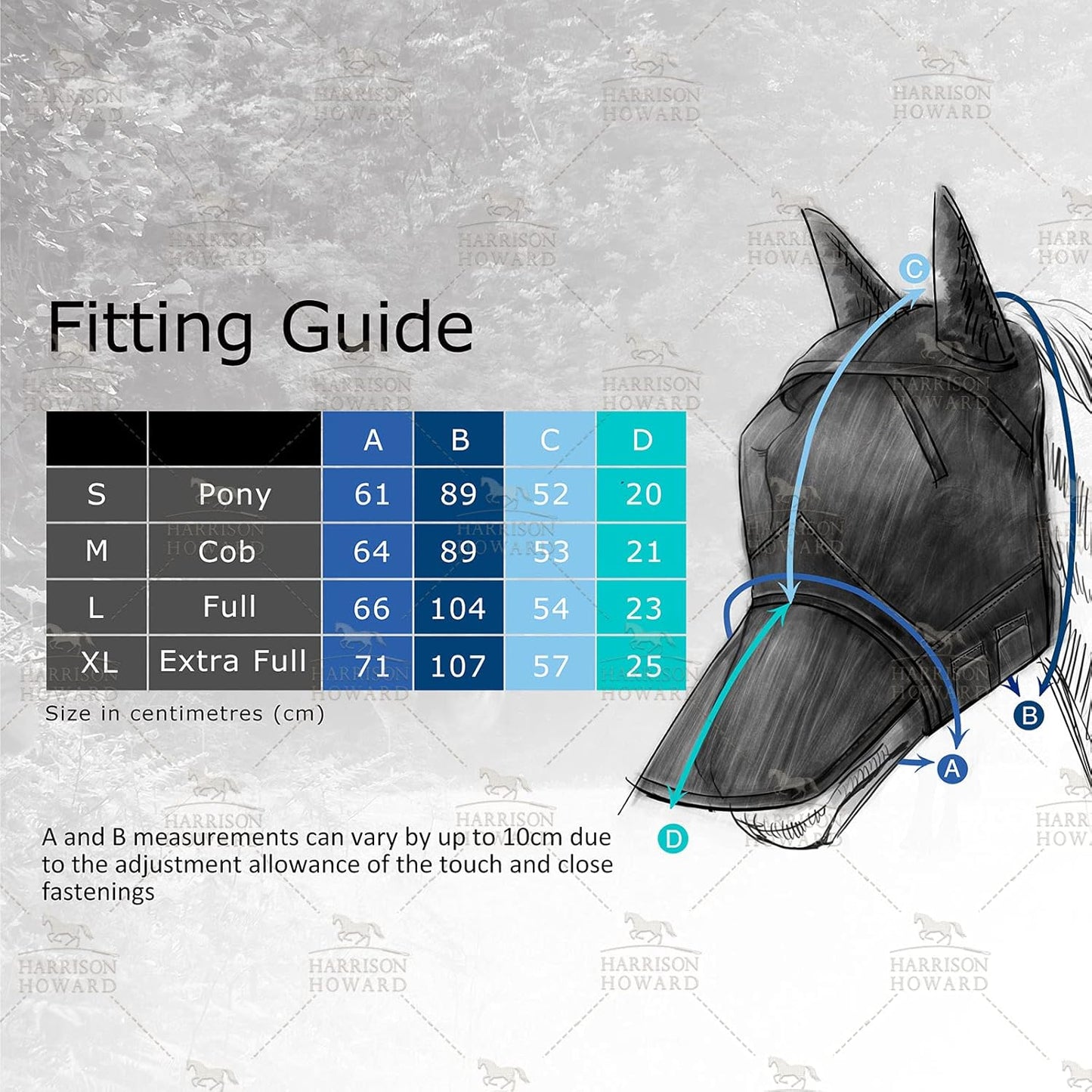 Harrison Howard LumiVista Horse Fly Mask Standard with Ears UV Protection for Horse Leopard Print XL Extra Full