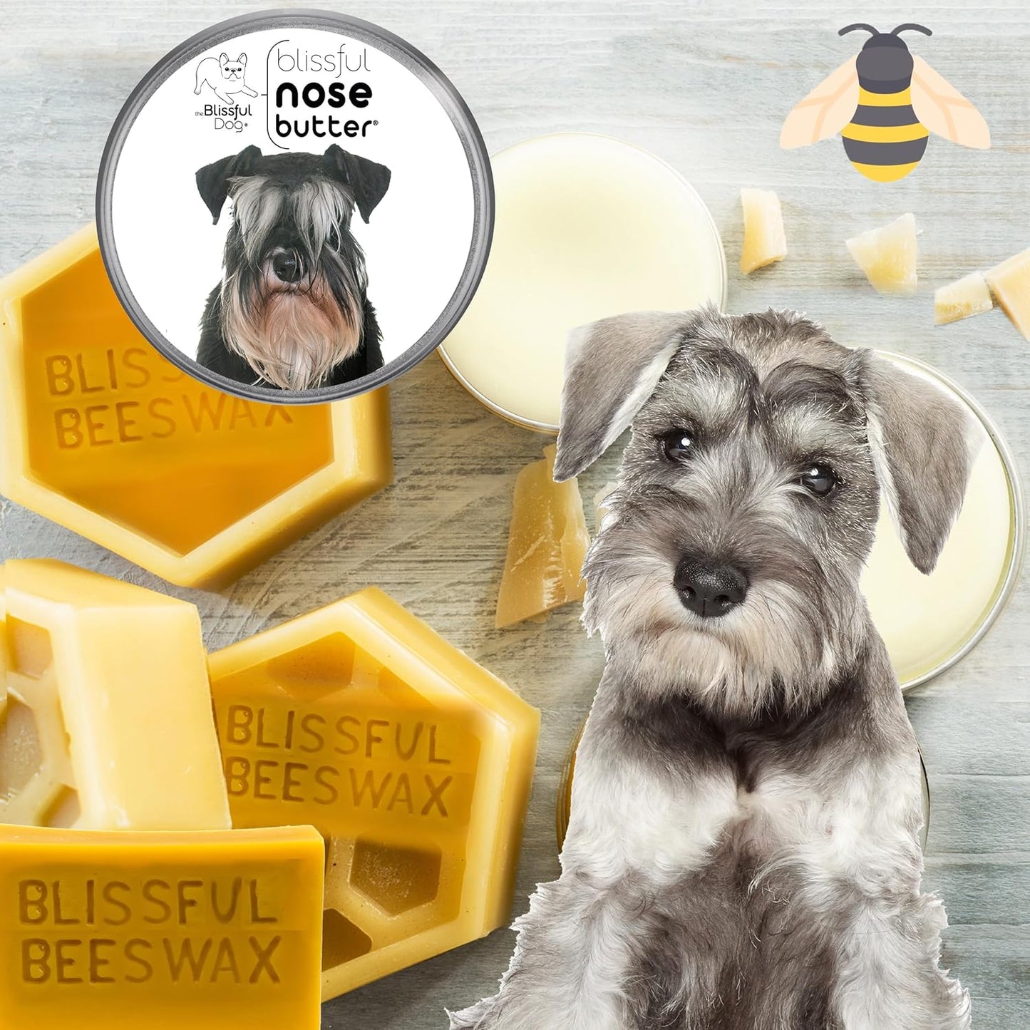 The Blissful Dog Schnauzer Unscented Nose Butter, 8-Ounce